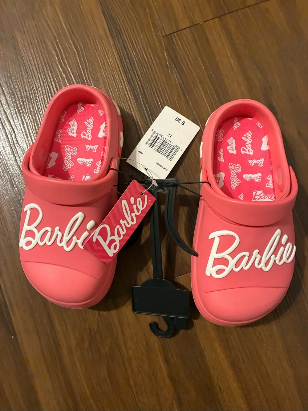 Barbie Coral Pink Slip-On Clog Shoes for Kids